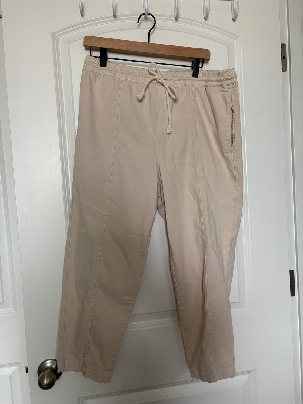 pistola Beige Cargo Joggers with Drawstring size XL